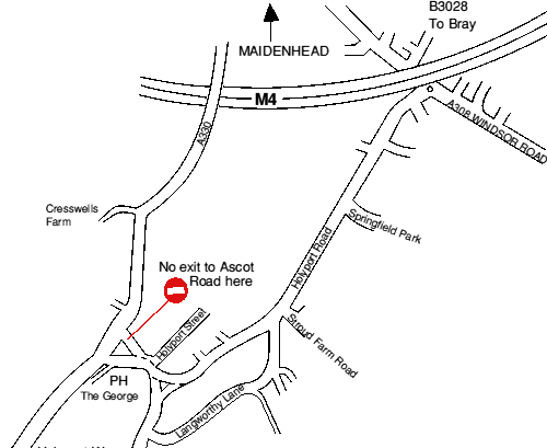 top of map